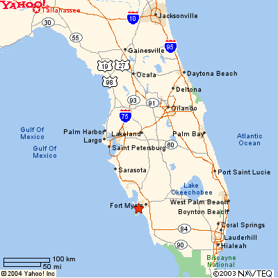 Karte von Florida